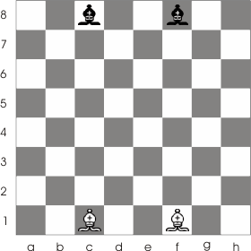 The following position is, believe it or not, a legal position. Deduce what white's first bishop move must have been. : r/chess