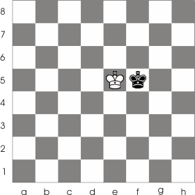 illegal position. The two kings must be separated by at least one square