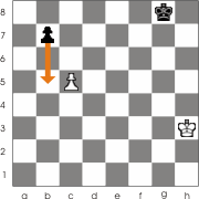 Black moves his pawn