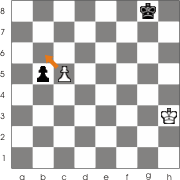 white captures the black pawn with en passant