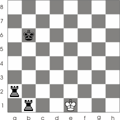 Black wins by bringing the white king in a checkmate position