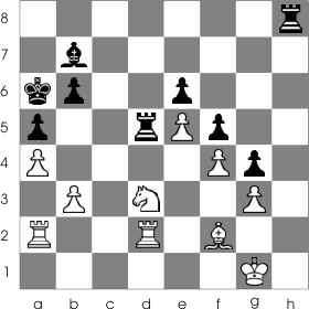 By freeing the main diagonal Black is able to eliminate White's advantage
