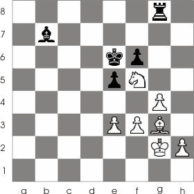 The pawn from f3 is pinned to the king. White can't move that pawn