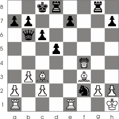 You can see here how tactic brings out the best in chess. Black has cornered White in the worst possible way! 
